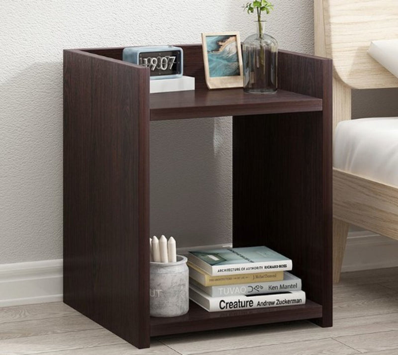 Mesa De Noche Velador Madera Hogar Cuarto Moderno