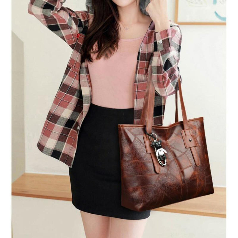 Bolso De Hombro Gran Capacidad Moderno Cartera De Mano Estilo Alta Calidad
