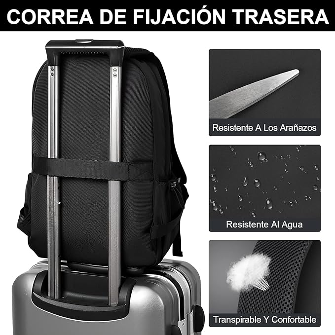 Mochila Sport Urbana Impermeable Con Puerto USB Deportiva Estudios Viaje Laptop