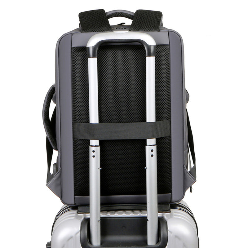 Mochila Para Trabajo Viaje Negocios Morral Impermeable Con USB Portatil Oficina Lapto