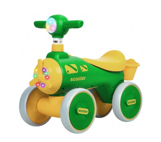 Scooter De Equilibrio Para Niños Coche De Paseo Sin Pedales - Verde